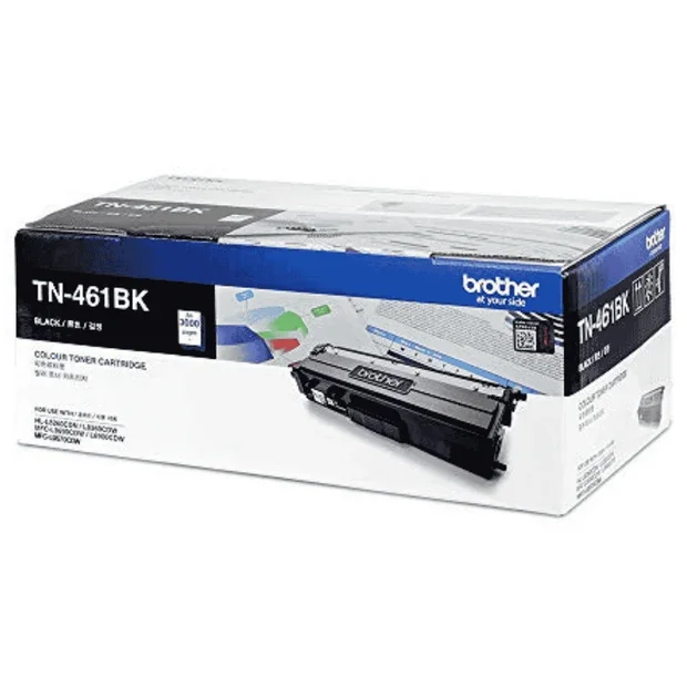 Brother Genuine Standard Yield Printer Toner Cartridge TN-461 Black