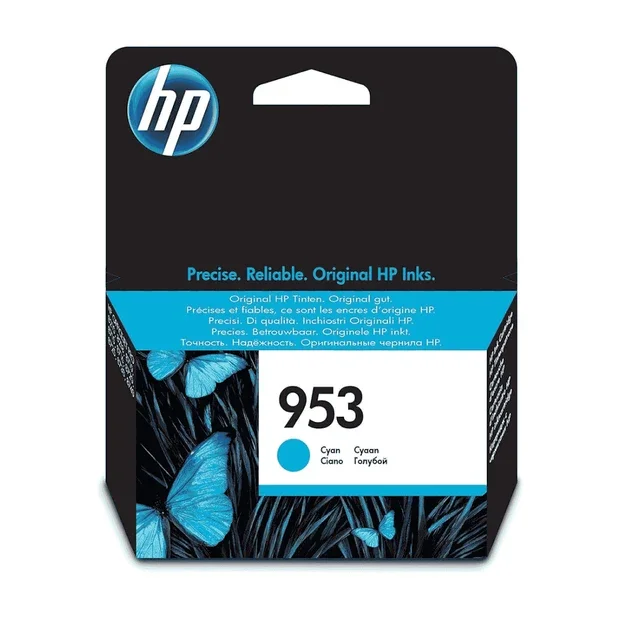 HP F6U12AE 953 Original Ink Cartridge, Cyan, Single Pack