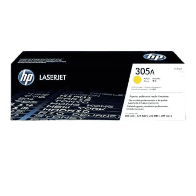 Hp 305a Laserjet Toner Cartridge, Yellow [ce412a]