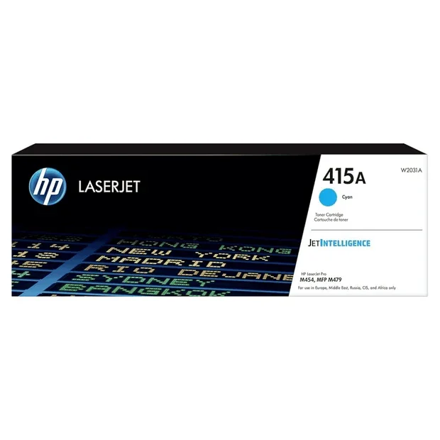 HP 415A Hewlett Packard Original LaserJet Toner Cartridge, Cyan - W2031A