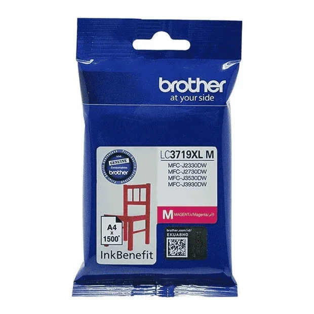 Genuine Brother LC3719XL Magenta High Yield Ink Cartridge – Yield ~1,500 Pages