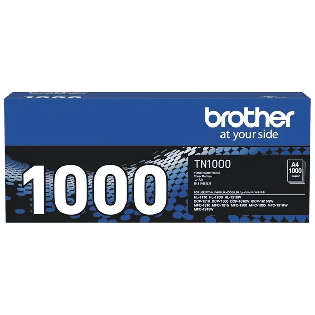Brother Laser Toner Cartridge - TN1000, Black