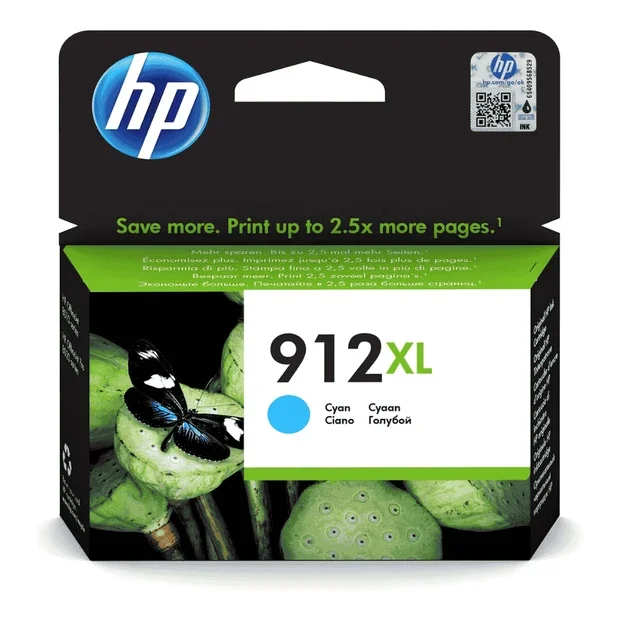 Hp 912XL High Yield Original Ink Cartridge 3YL81AE Cyan