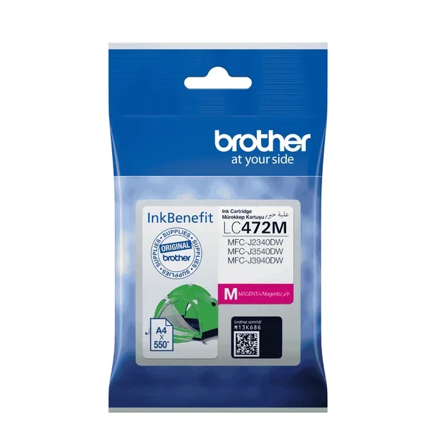 Brother Genuine LC472M Magenta Printer Ink Cartridge
