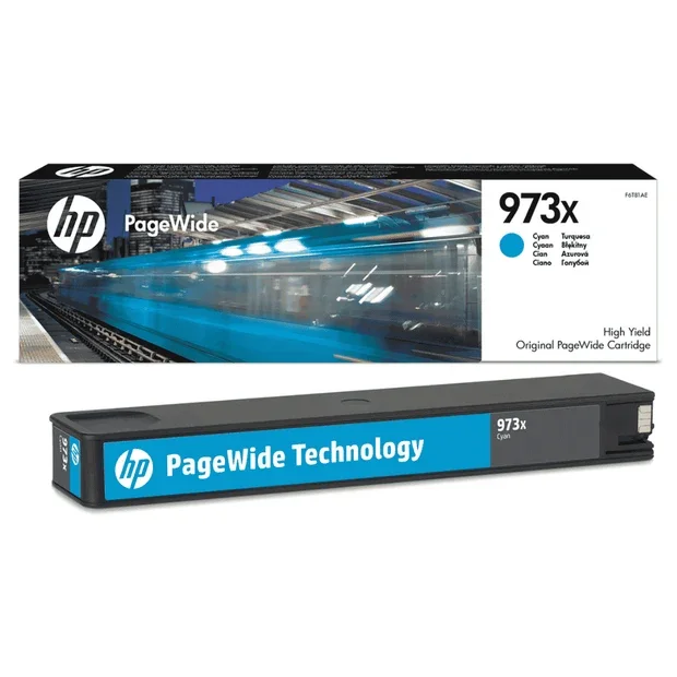 HP 973X High Yield Cyan Original PageWide Cartridge | F6T81AE