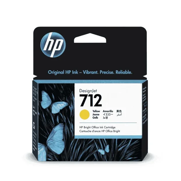 HP 712 Ink Cartridge yellow (29ml) 3ED69A