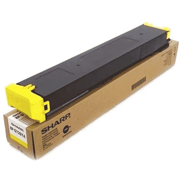 Sharp BP-FT20 High Capacity Yellow Toner Cartridge, ~10,000 Pages Yield, For BP-20C25T, BP-20C20T | BP-FT20YA