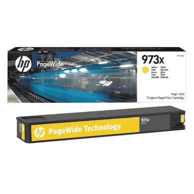 HP 973XL High Yield Yellow Original PageWide Cartridge | F6T83AE