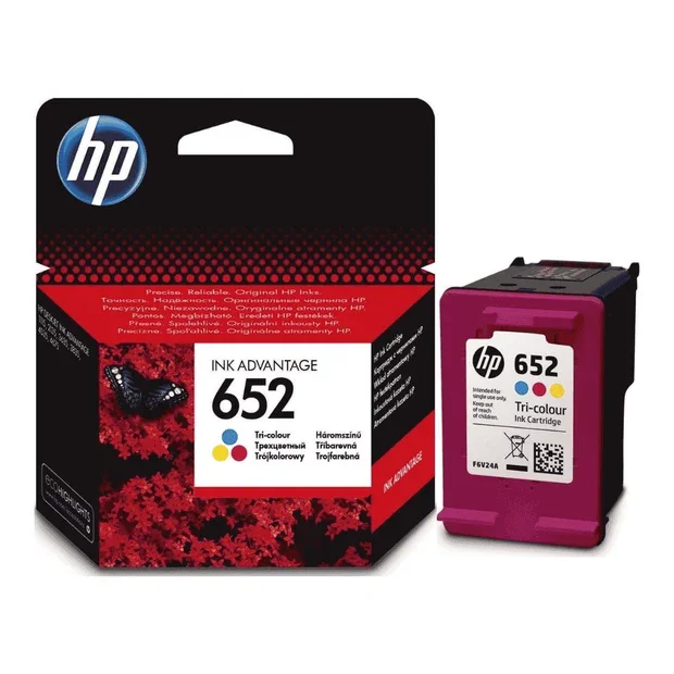 HP 652 Tri-color Original Ink Advantage Cartridge | F6V24AE