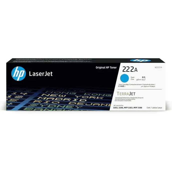 HP 222A Cyan Original LaserJet Toner Cartridge