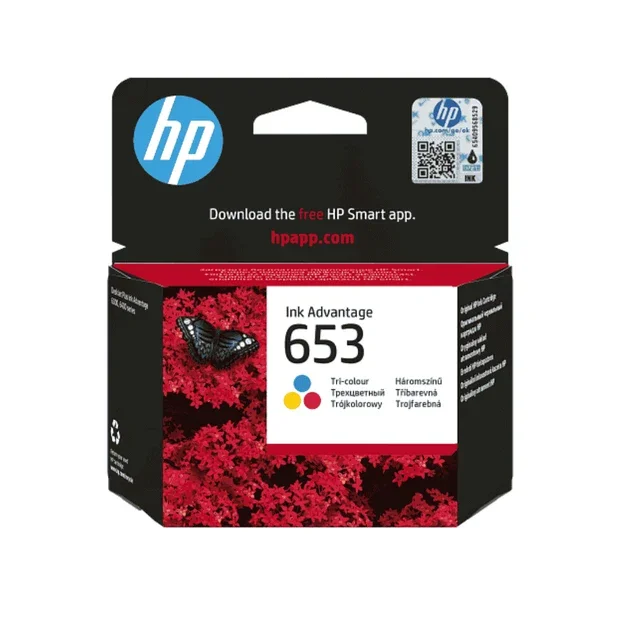 HP 653 Tri-color Original Ink Advantage Cartridge (3YM74AE)
