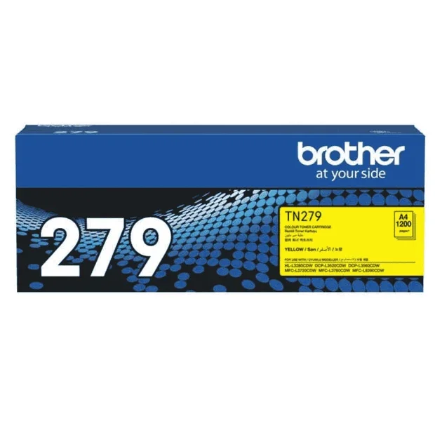 Brother Genuine TN279Y Standard Yield Yellow Ink Printer Toner Cartridge