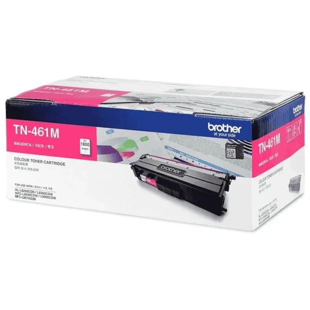 Brother Genuine TN-461M Standard Yield Magenta Ink Printer Toner Cartridge