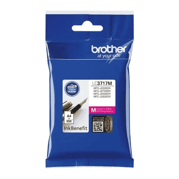 Genuine Brother LC3717M Standard Yield Magenta ink cartridge – Yield ~550 Pages