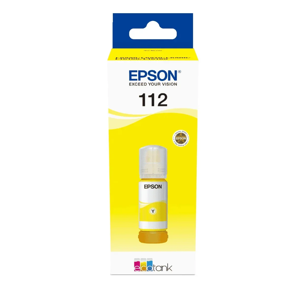Epson 112 EcoTank Pigment Yellow ink bottle