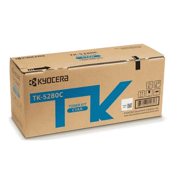 Kyocera TK-5280 Toner Cartridge, Cyan