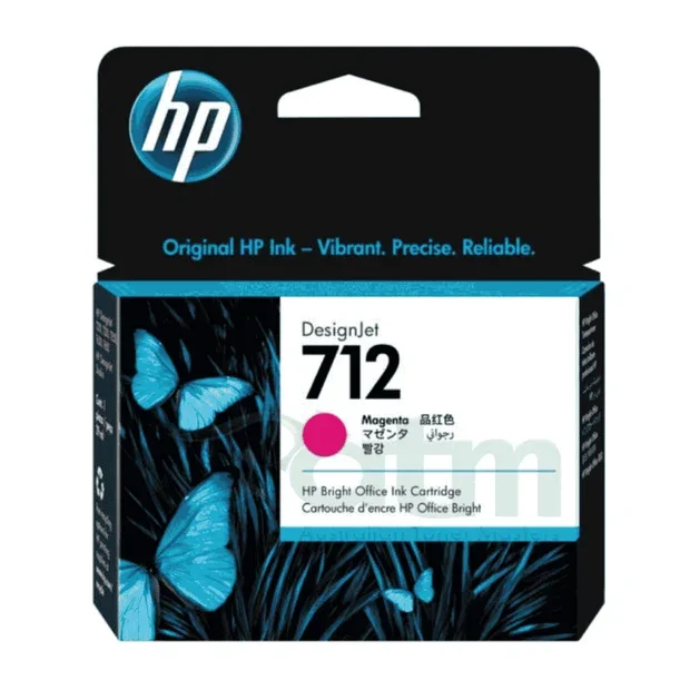 HP 712 Genuine Magenta DesignJet Ink Cartridge 3ED68A