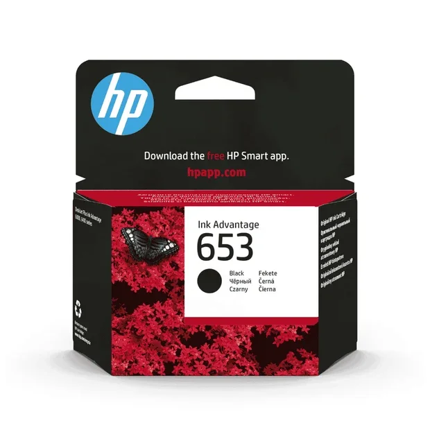 HP 653 Black Original Ink Advantage Cartridge