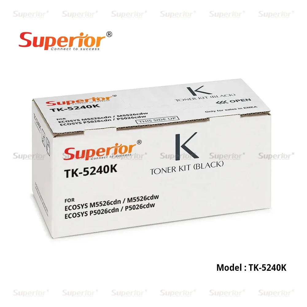 Superior TK-5240K Black High Yield Compatible Toner Cartridge