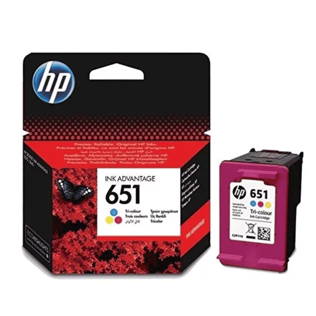 HP original ink C2P11AE, HP 651, tri-colour