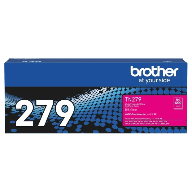 Brother Genuine TN279M Standard Yield Magenta Ink Printer Toner Cartridge
