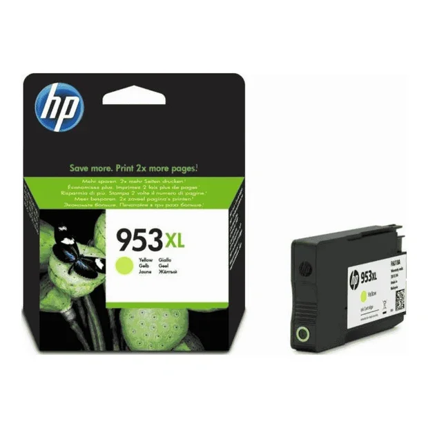 HP 953XL Yellow High Yield Original Ink Cartridge | F6U18AE