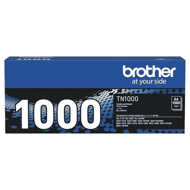 Brother Laser Toner Cartridge - TN1000, Black