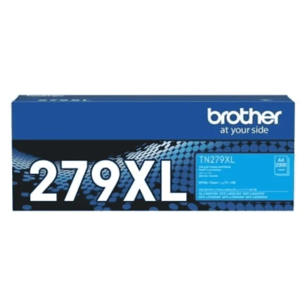 Brother TN279XL High Yield Cyan Toner Cartridge – 2,300 Page Yield