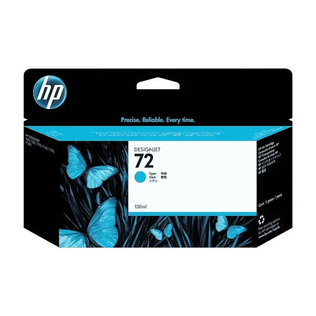 HP 72 C9371A Cyan 130-ml Genuine HP DesignJet Ink Cartridge