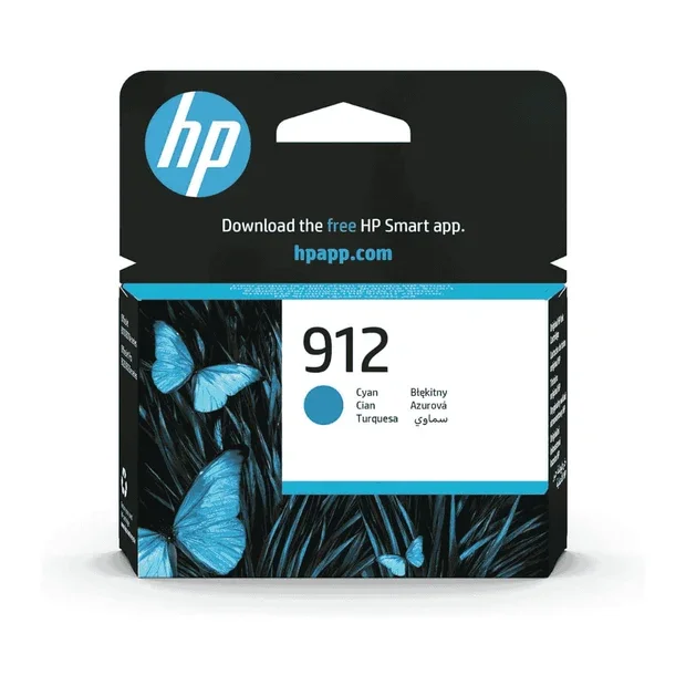 HP 912 Cyan Original Ink Cartridge (3YL77AE)