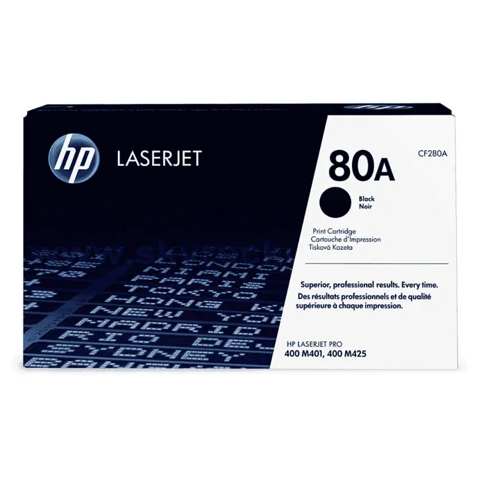 HP 80A Toner Cartridge CF280A for HP Laserjet PRo 400 M401 and MFP 425