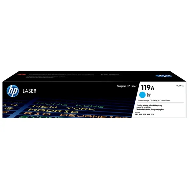 HP 119A Cyan Original Laser Toner Cartridge (W2091A)