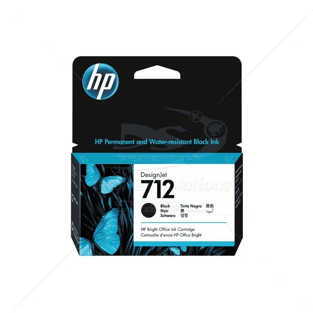 HP 712 Ink cartridgee black (38ml), 3ED70A
