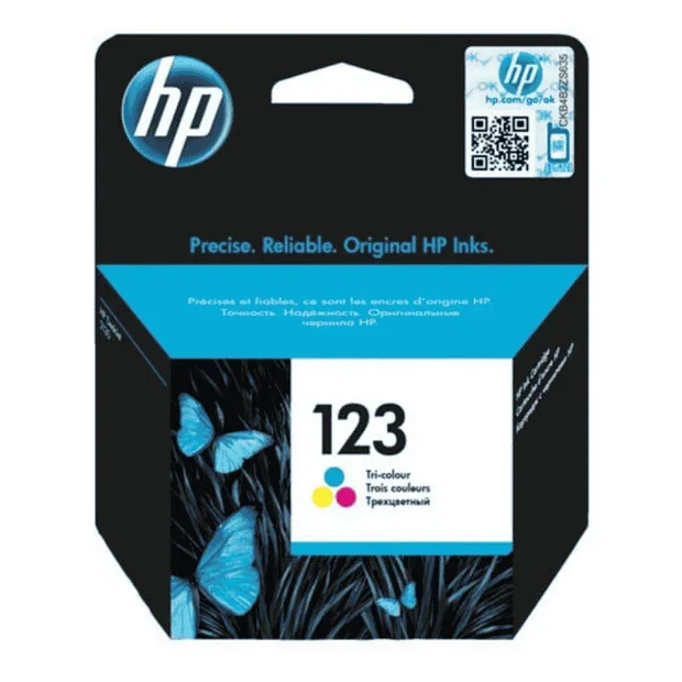 HP 123 Tri-color Original Ink Cartridge-F6V16AE
