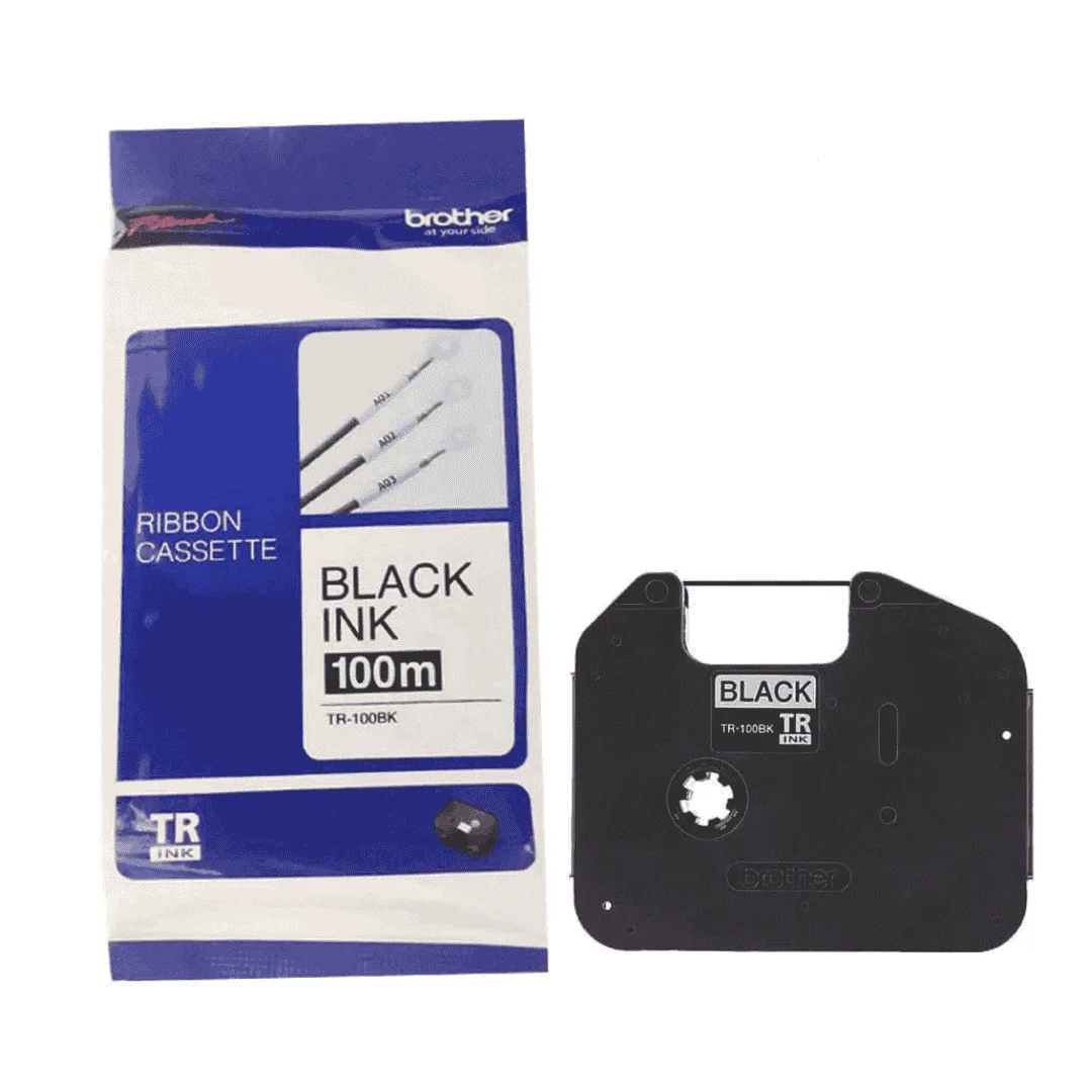 Brother TR-100BK 100m Ribbon Tape Black